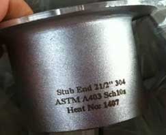 304 SS Stub End