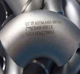 304 Stainless Steel Elbow Marking