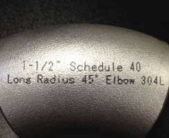 ASTM A403 WP304L Elbow