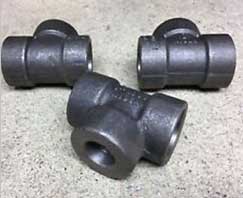 ASME SA105 Carbon Steel Socket Weld Unequal Tee
