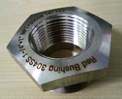 A182 F304L Stainless Steel Hex Head Bushing