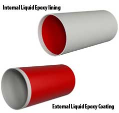 ASTM A335 P5 LE Liquid Epoxy Coated Pipe