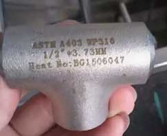 SS 316 Equal Tee